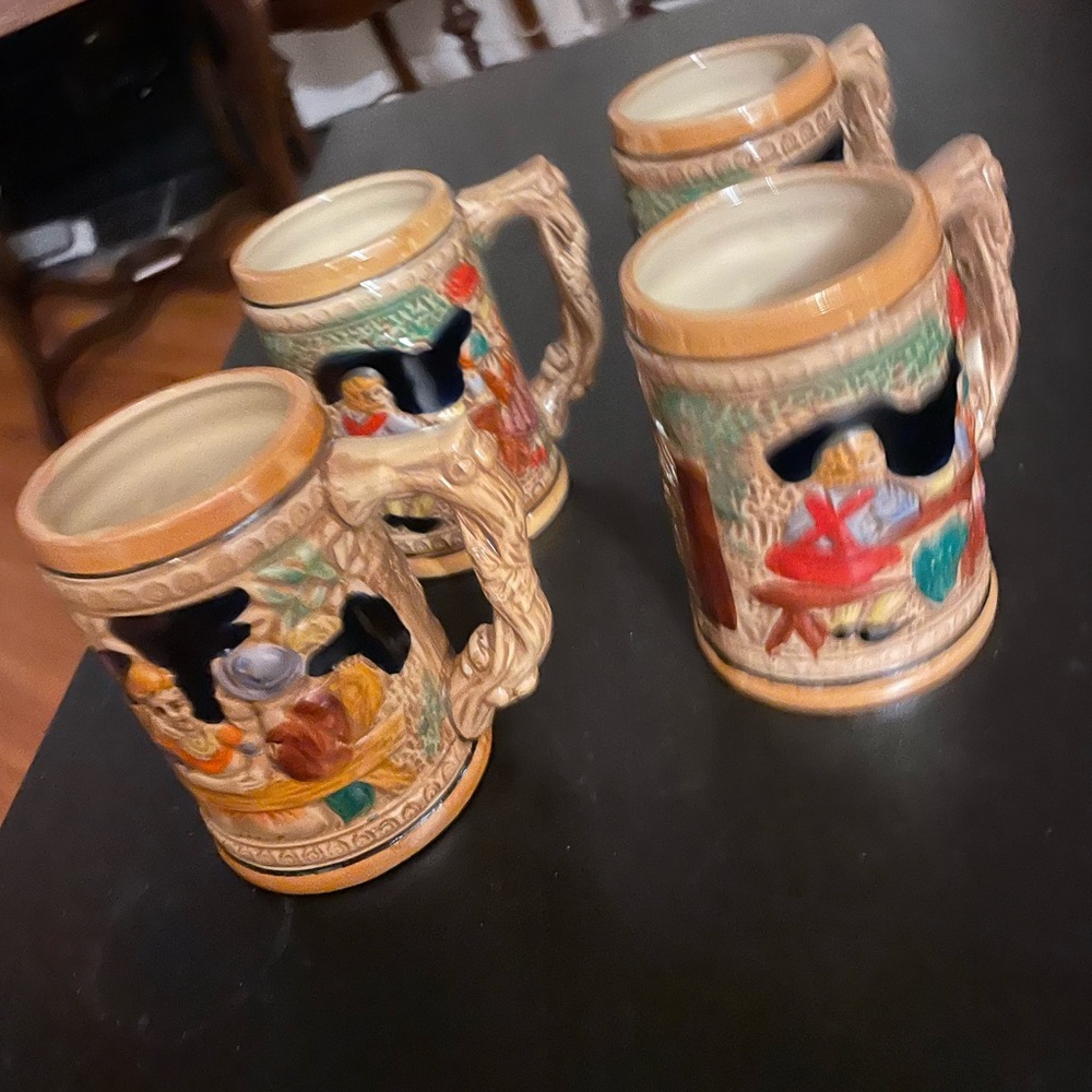 Vintage Beer Steins Made in Japan